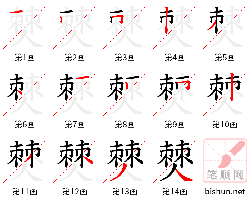 僰 笔顺规范