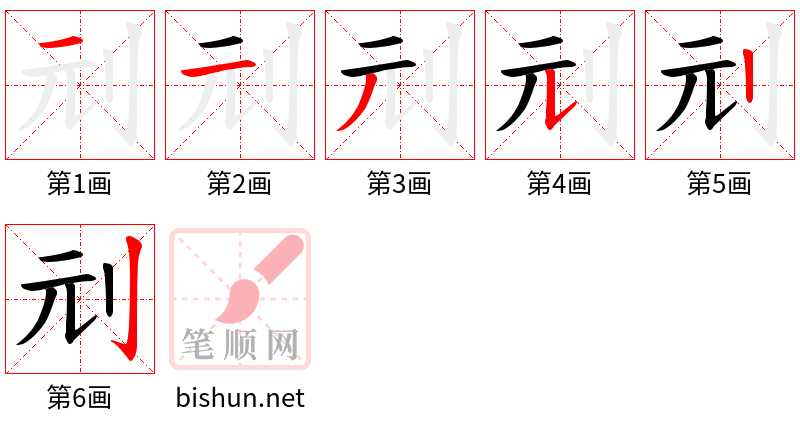 刓 笔顺规范