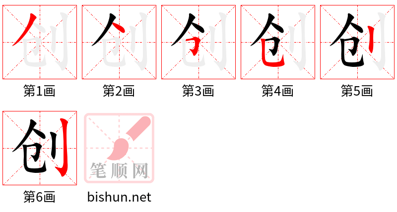 创 笔顺规范