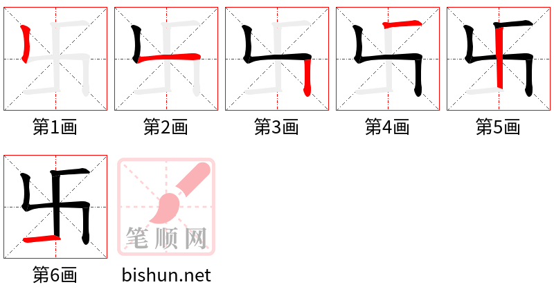 卐 笔顺规范