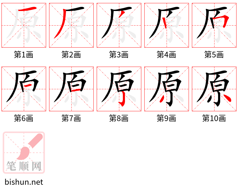 原 笔顺规范