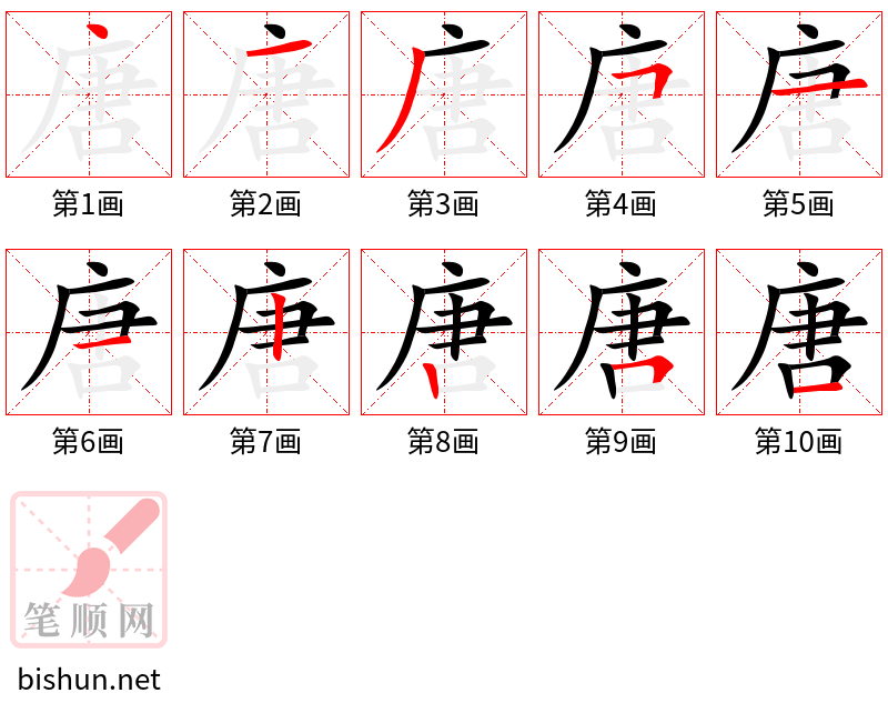 唐 笔顺规范