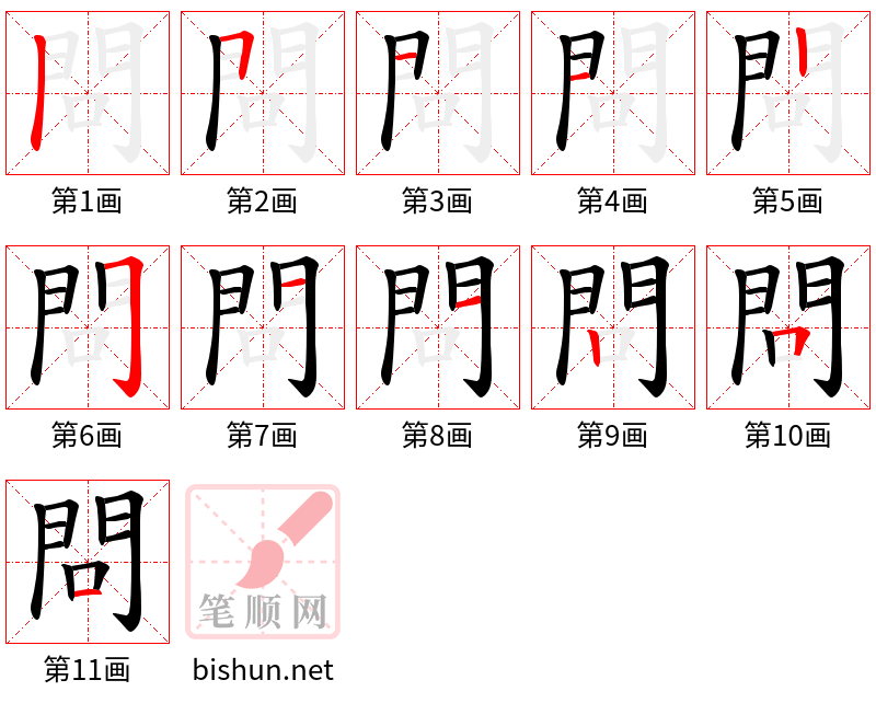 問 笔顺规范