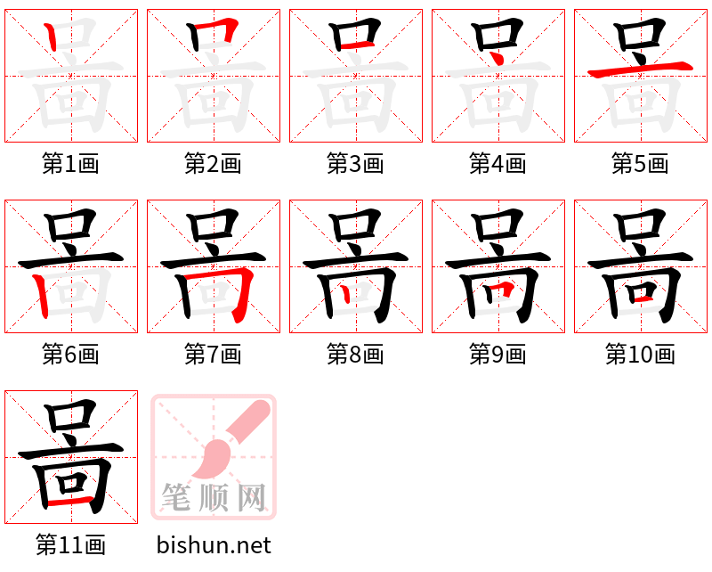 啚 笔顺规范