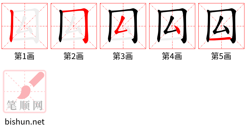 囜 笔顺规范