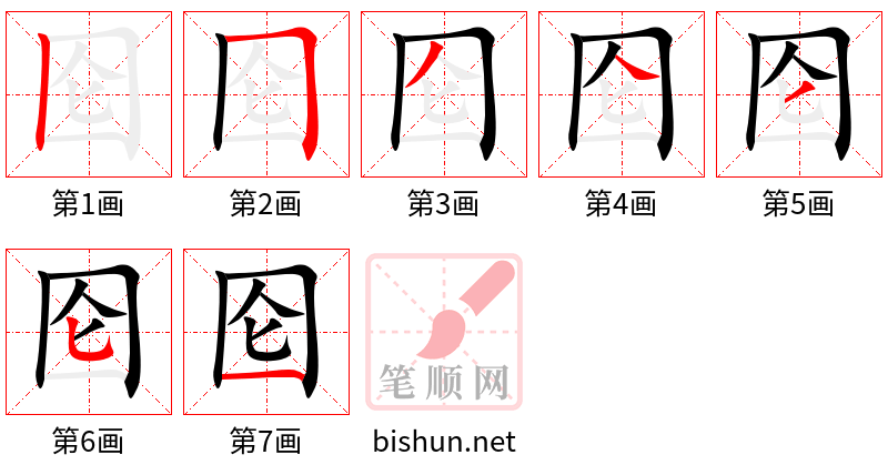 囵 笔顺规范