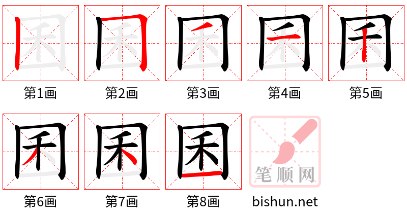 囷 笔顺规范