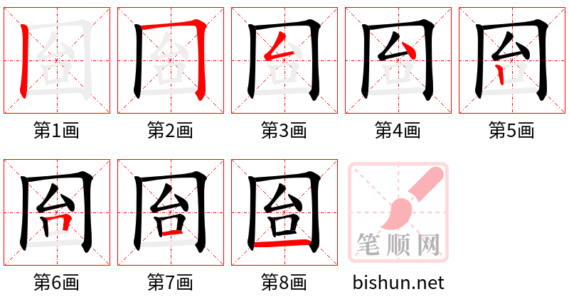 囼 笔顺规范