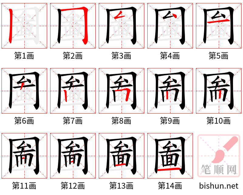 圗 笔顺规范