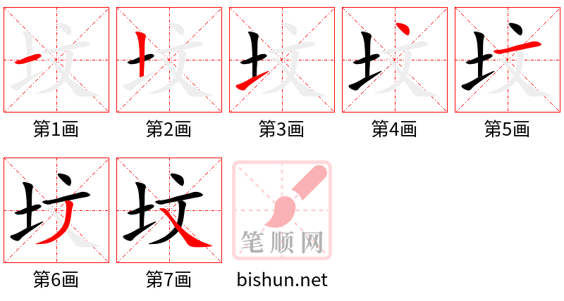 坟 笔顺规范