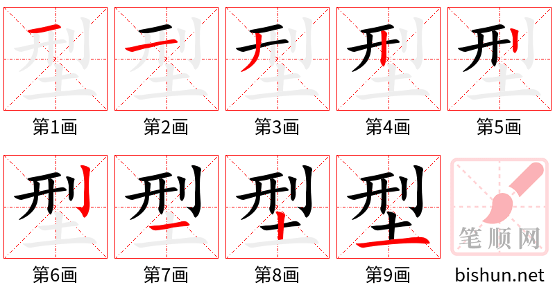 型 笔顺规范