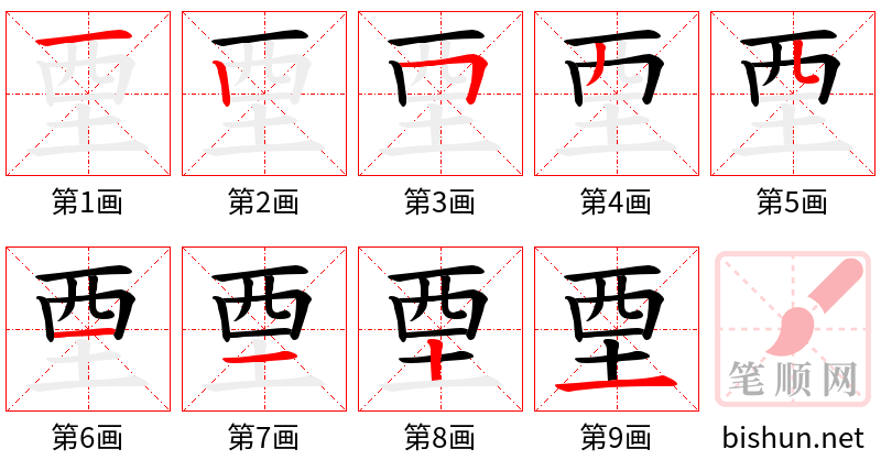 垔 笔顺规范