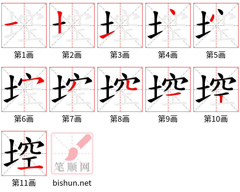 埪 笔顺规范