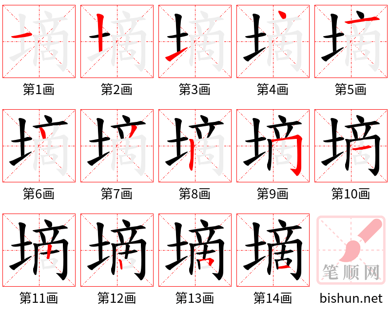 墑 笔顺规范