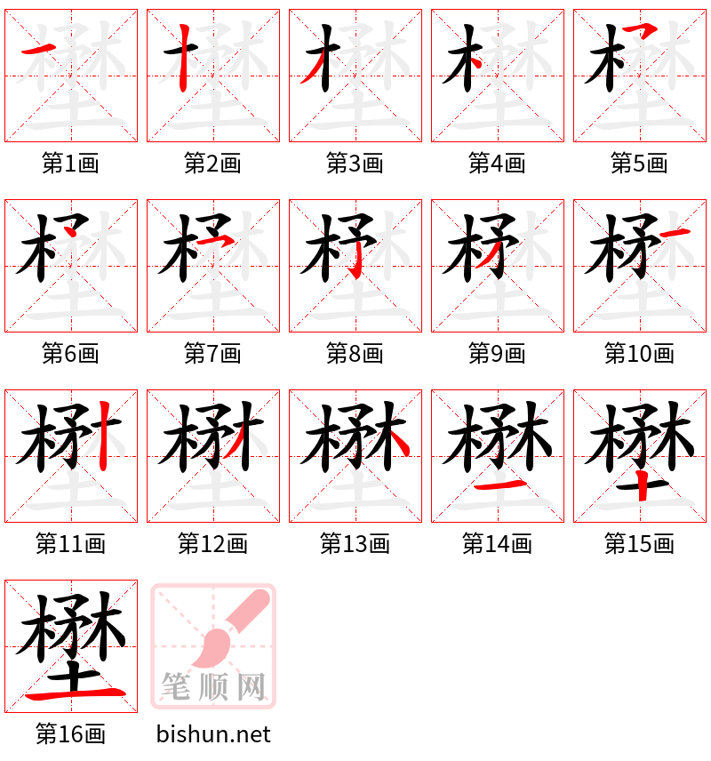 壄 笔顺规范