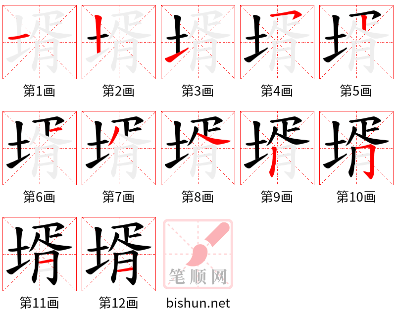 壻 笔顺规范