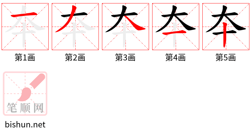 夲 笔顺规范