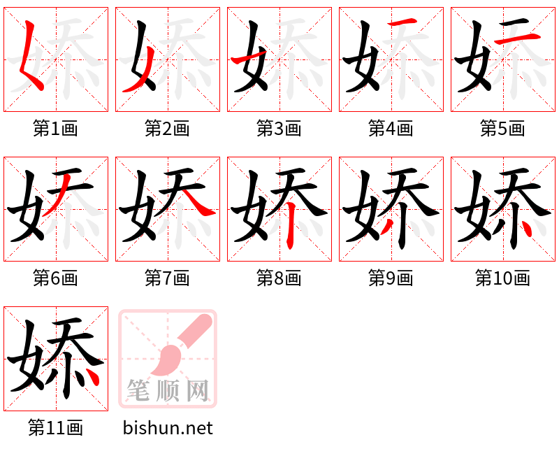 婖 笔顺规范