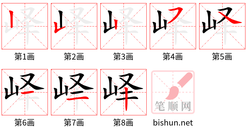 峄 笔顺规范