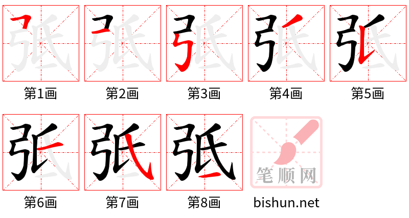 弤 笔顺规范