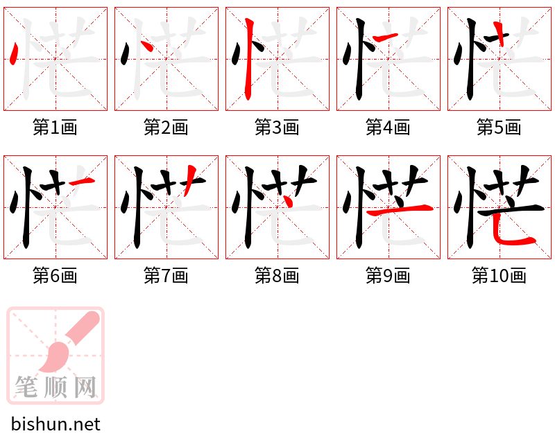 恾 笔顺规范