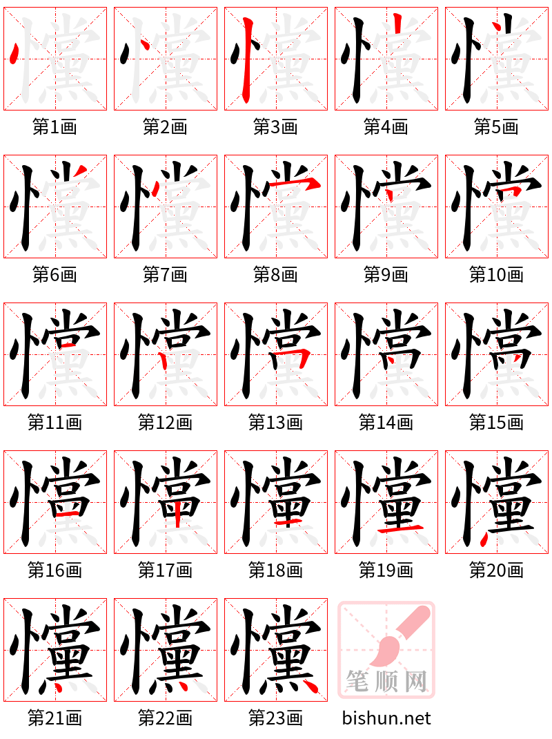 戃 笔顺规范