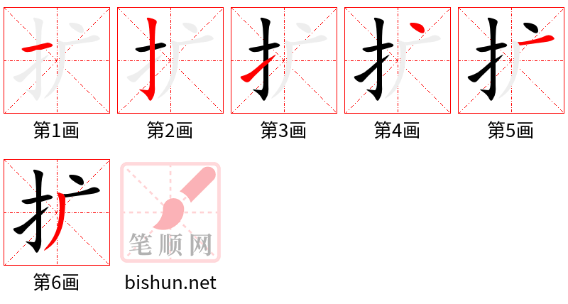 扩 笔顺规范