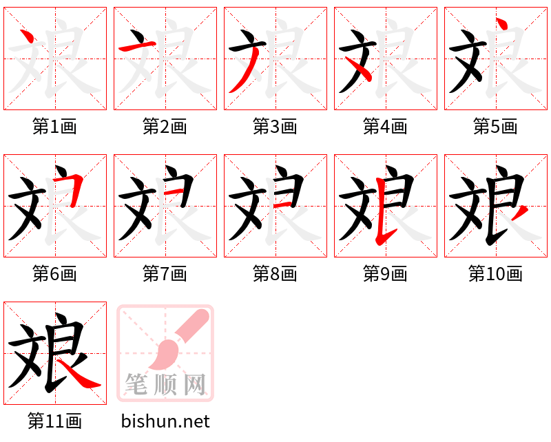 斏 笔顺规范