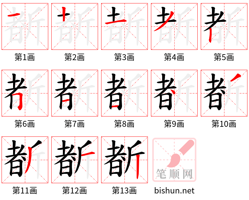 斱 笔顺规范