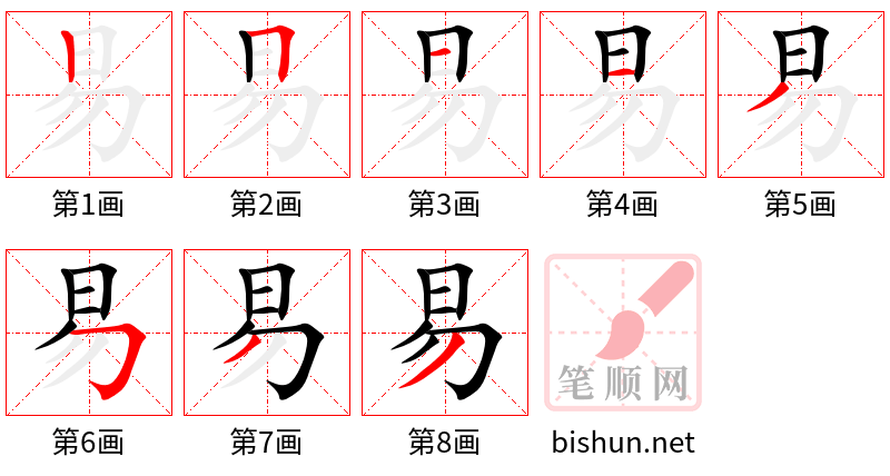 易 笔顺规范