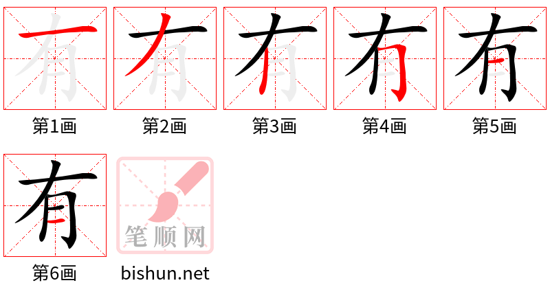 有 笔顺规范