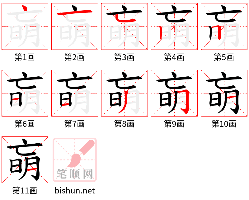 朚 笔顺规范