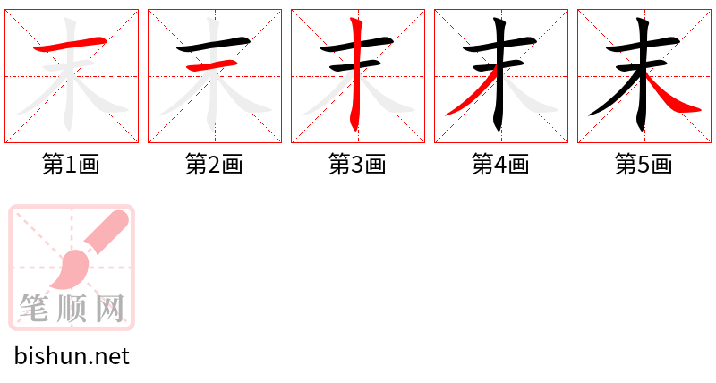 末 笔顺规范