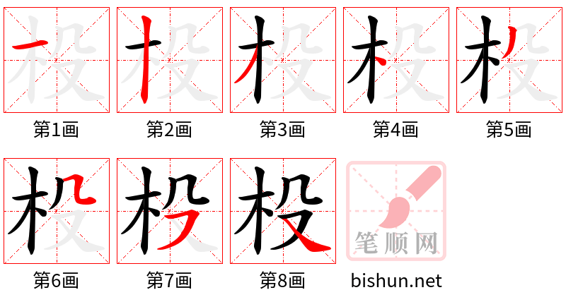 杸 笔顺规范