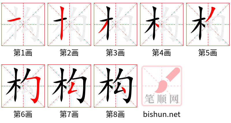 构 笔顺规范