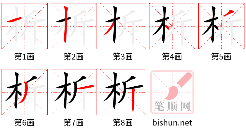 析 笔顺规范