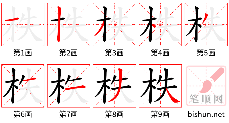 柣 笔顺规范