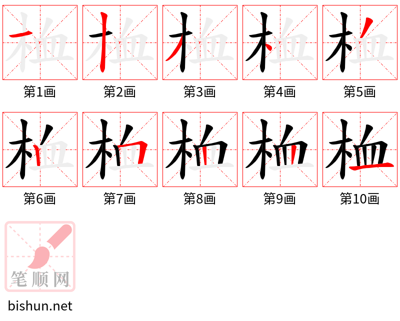 桖 笔顺规范