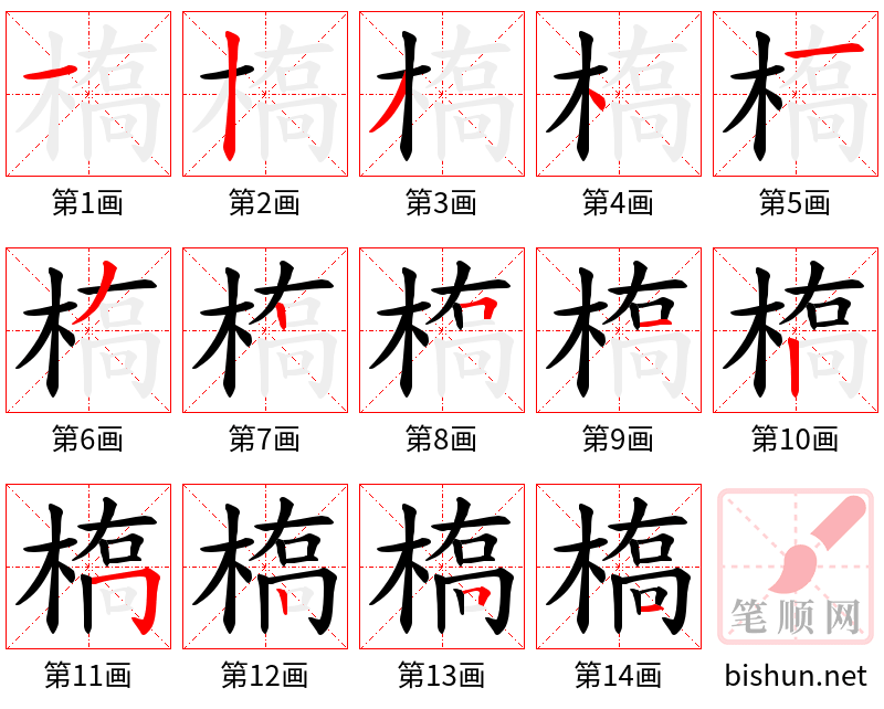 槗 笔顺规范