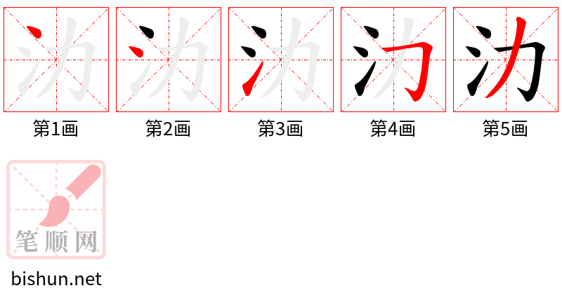 氻 笔顺规范