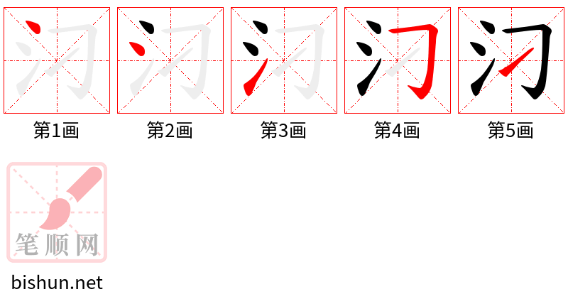 汈 笔顺规范