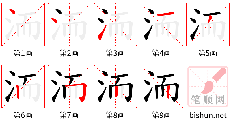 洏 笔顺规范