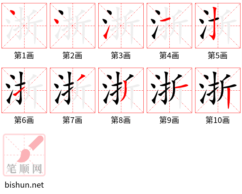 浙 笔顺规范