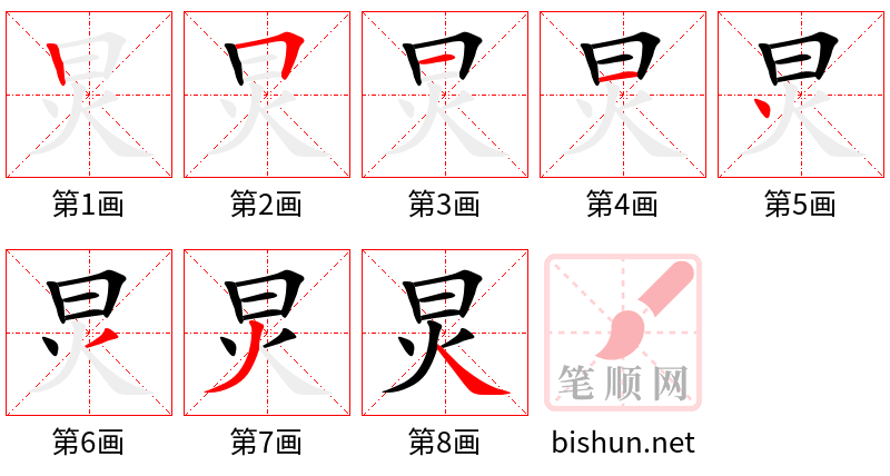 炅 笔顺规范