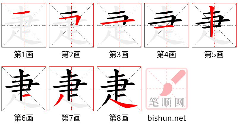 疌 笔顺规范