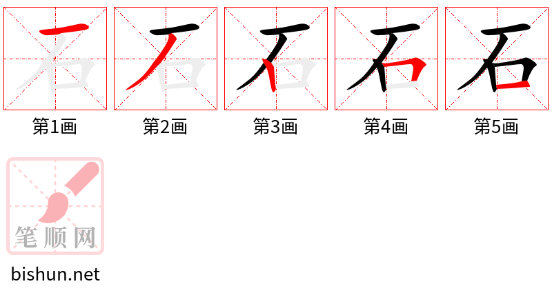 石 笔顺规范