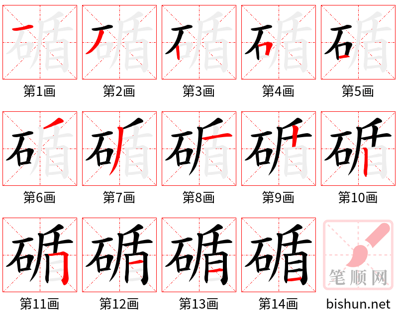 碷 笔顺规范