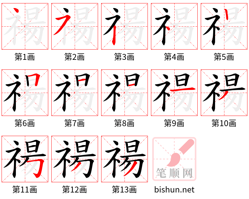 禓 笔顺规范