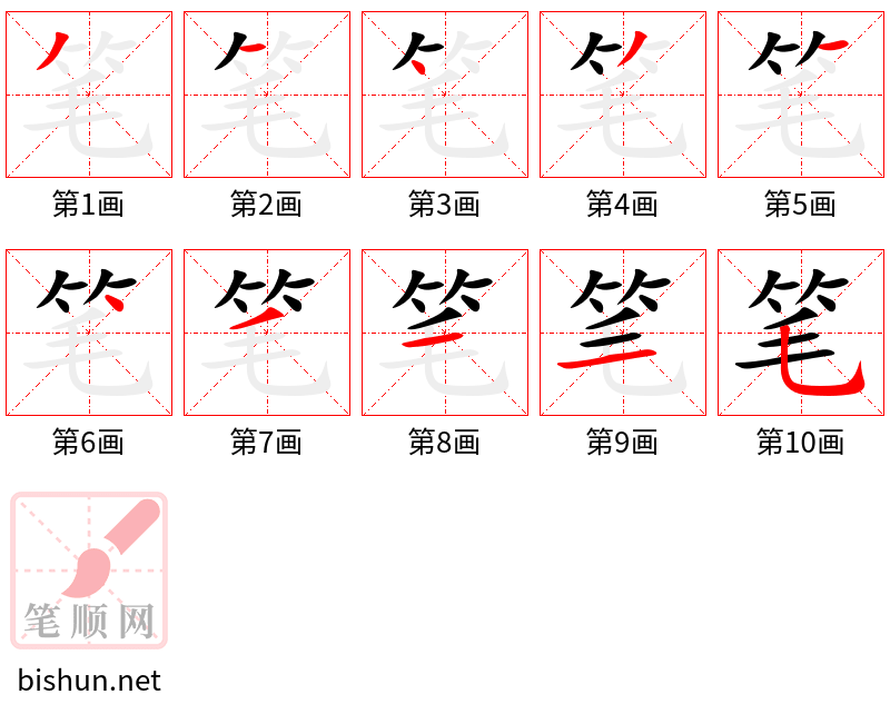 笔 笔顺规范