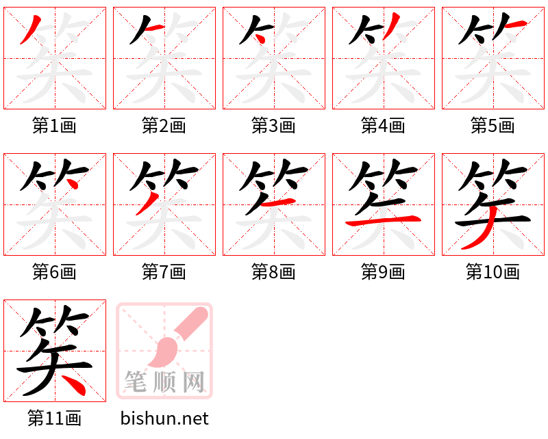 笶 笔顺规范